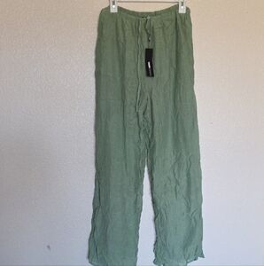 Fashion Nova Green Wide Leg Pants